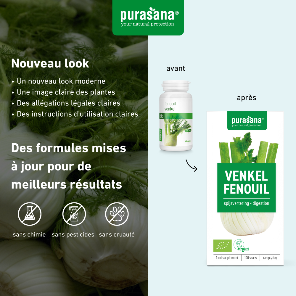 Herbes Et Plantes Fenouil Bio 200 Gélules Végétales 250 mg