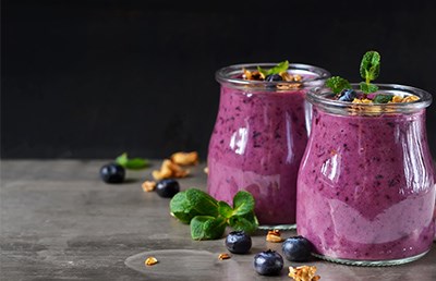 Ontbijt smoothie met guarana