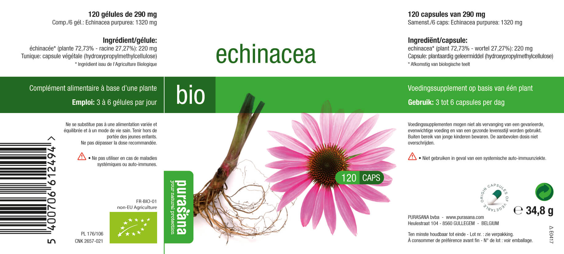 echinacea verpakking