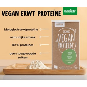 Vegan Protein Erwt Bestellen Purasana Vegan Protein Erwt Met 80 Eiwitten En Neutrale Smeek