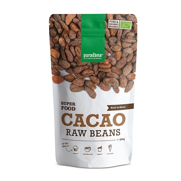 Cacao bonen verpakking