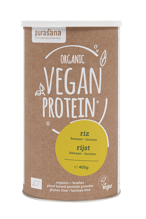 Vegan Protein rijst - banaan lucuma