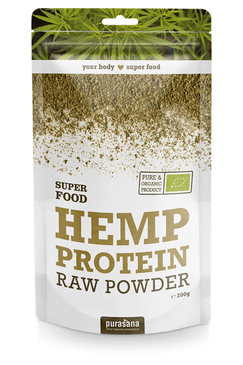 Hemp protein raw powder