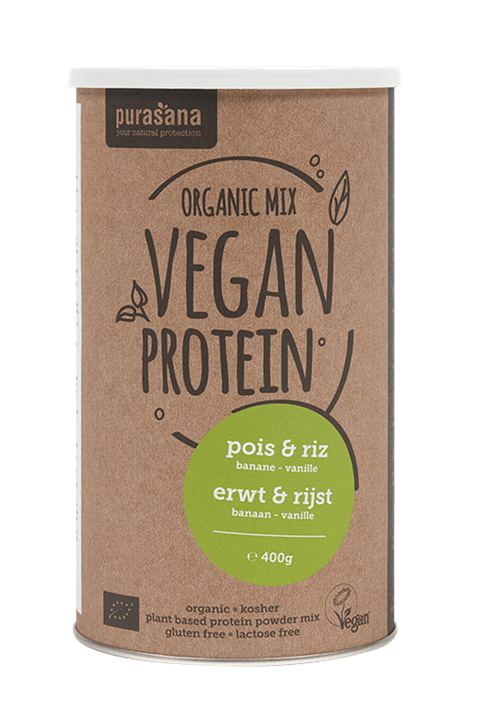 Vegan protein erwt & rijst - banaan vanille