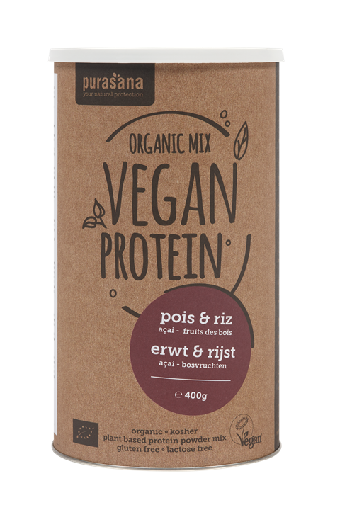 Vegan protein erwt + rijst - açai / bosvruchten