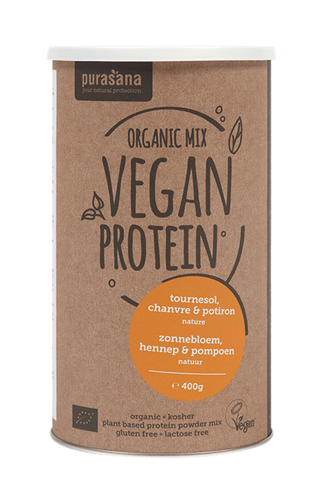 Vegan protein zonnebloem, hennep & pompoen